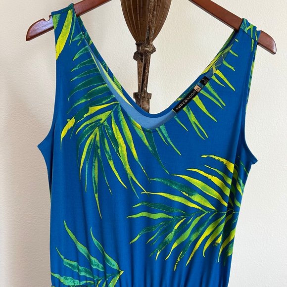 AmberNoon II by Dr. Erum Ilyas Size S Sleeveless UPF 50 Cropped Painted Jumpsuit - Picture 6 of 15